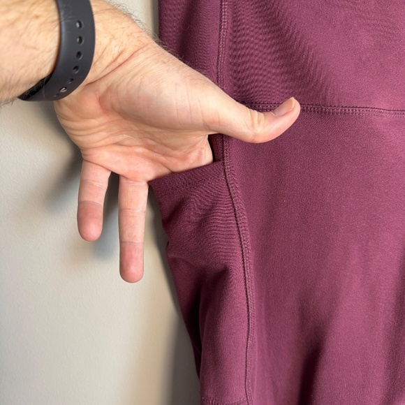 Danskin Women's Athletic‎ Yoga Legging Wine Large Athleisure Activewear Pants - Picture 3 of 13